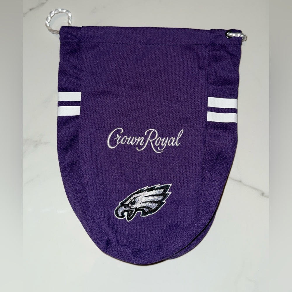 crown royal philadelphia eagles purple mini bag